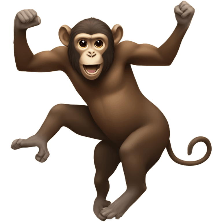 monkey dancing on bison emoji