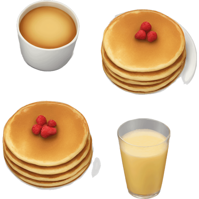 plate with pancakes  emoji