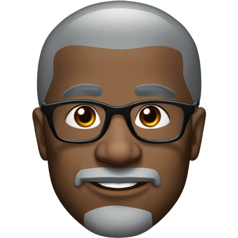 old deon sanders with small round face and suit and glasses and buzz cut and small eyes and small gray bearded and small black eyes and wrinkled forehead emoji