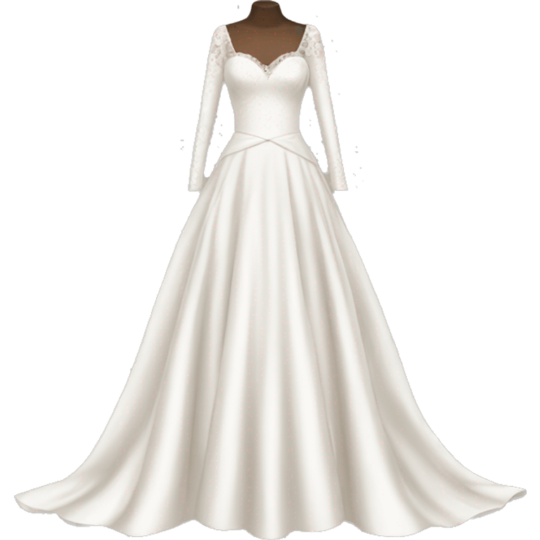 Long sleeve wedding dress emoji