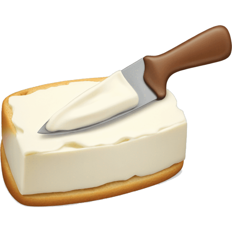 cream cheese spread on a knife emoji