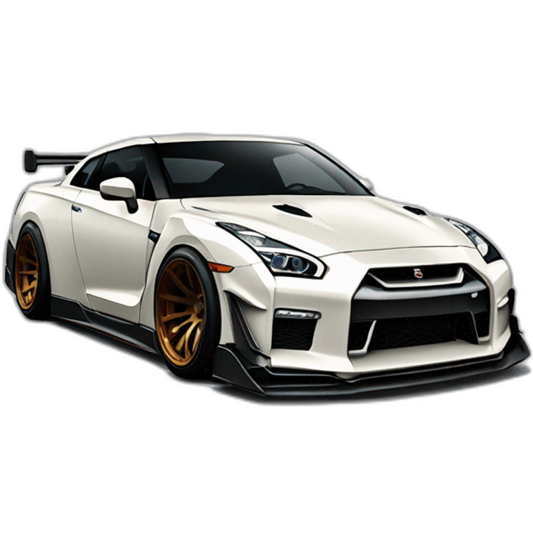 Nissan GTR liberty walk emoji