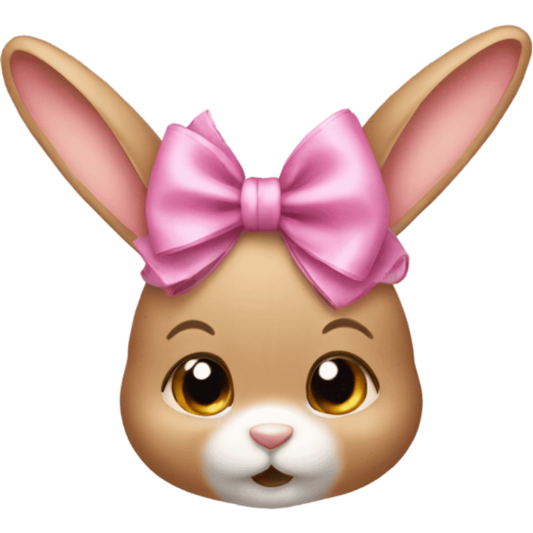 A bunny with bows emoji