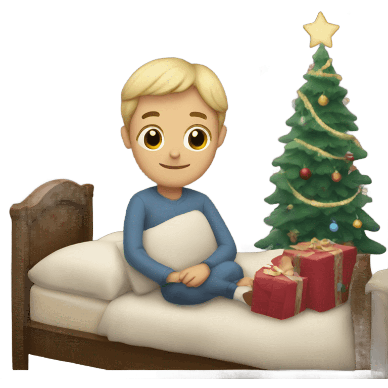 Christmas goodnight emoji