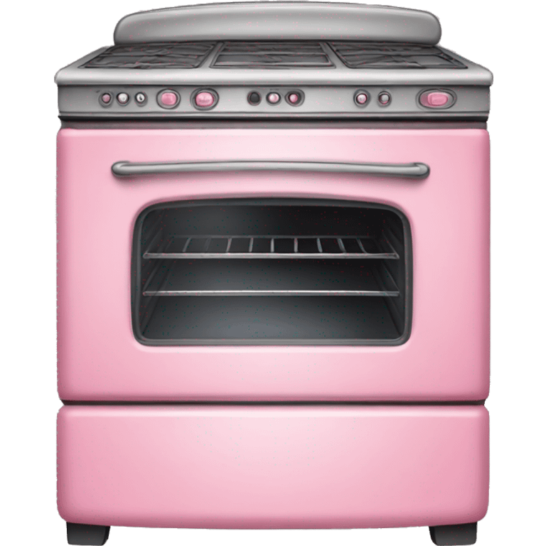 Realistic pink vintage oven emoji