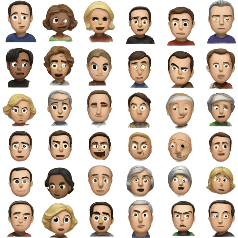 Sheldon cooper saying BAZINGA emoji