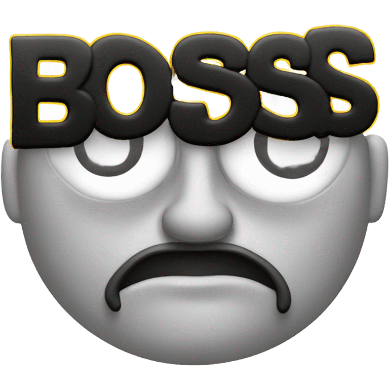 boss logo written emoji