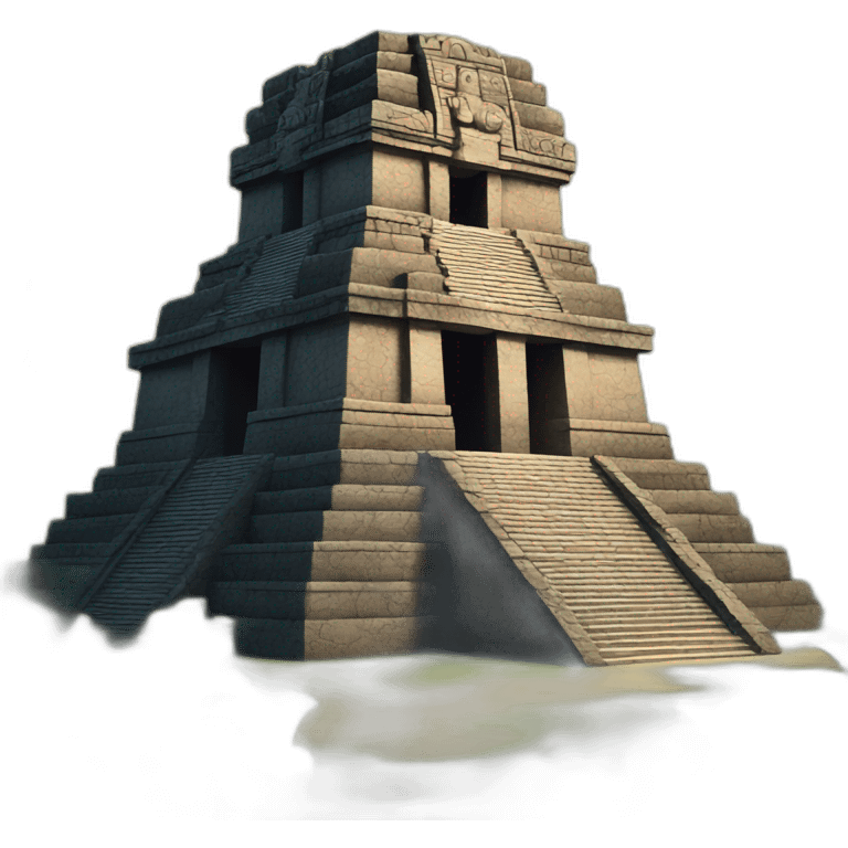 temple maya jaguar noir emoji