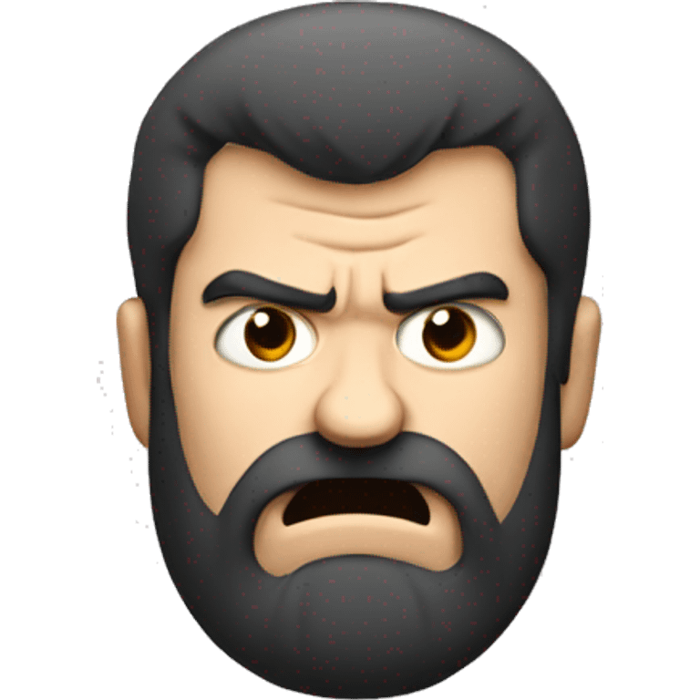 Angry hairy man emoji