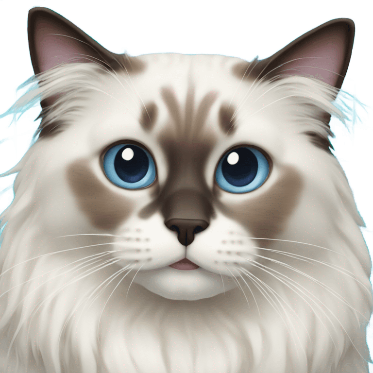 Ragdoll cat swimming pool emoji