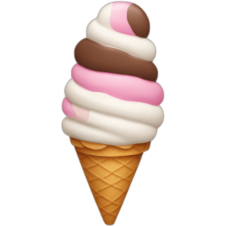 Neapolitan ice cream emoji