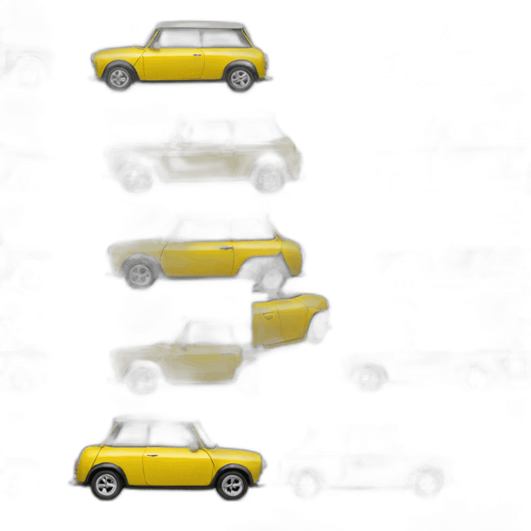 yellow mini cooper emoji