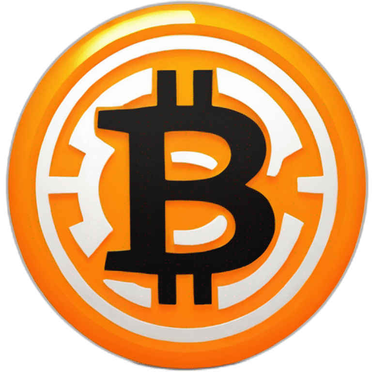 Bitcoin Cash Neon Orange emoji