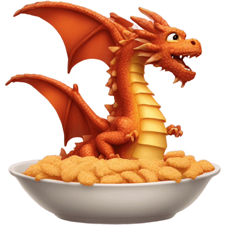 Breaded dragon emoji