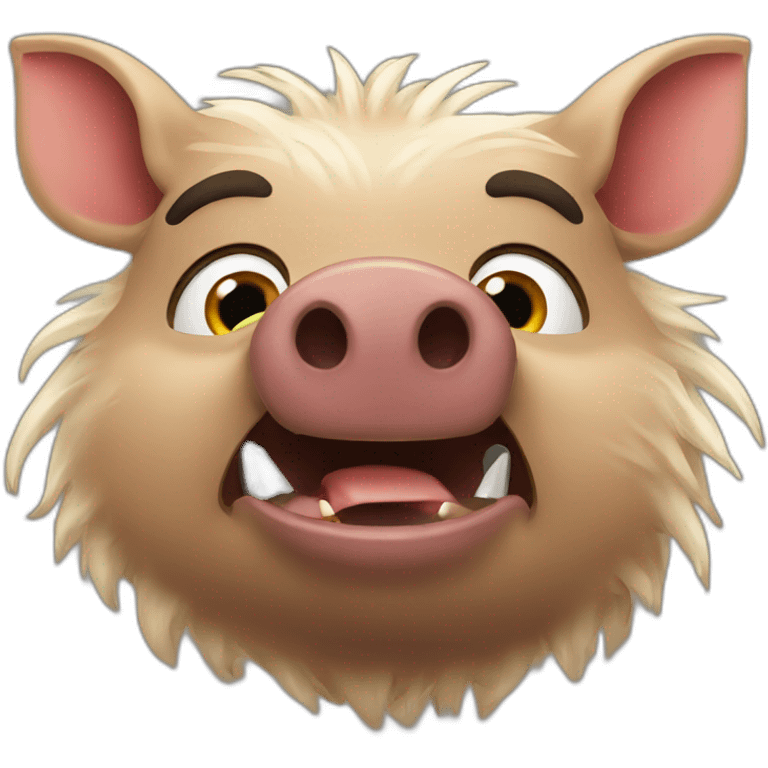 suprised boar emoji