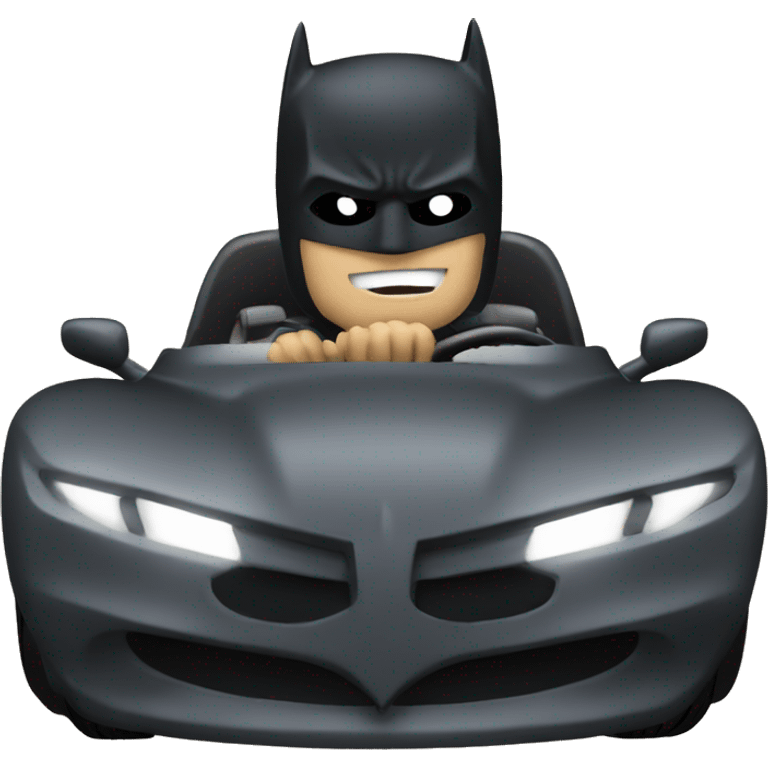 batman driving  emoji