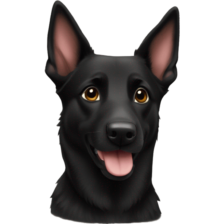 Black kelpie german shepherd mix emoji