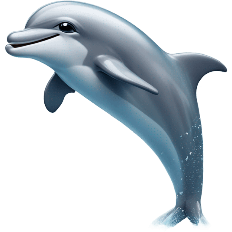 Dolphin jumping out of the water emoji