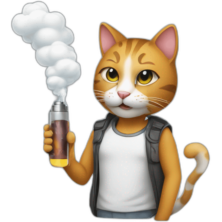 vape mascotte human or cat emoji