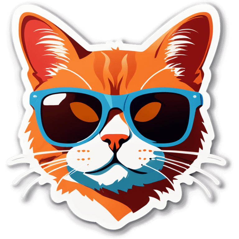 Cat with sunglasses emoji