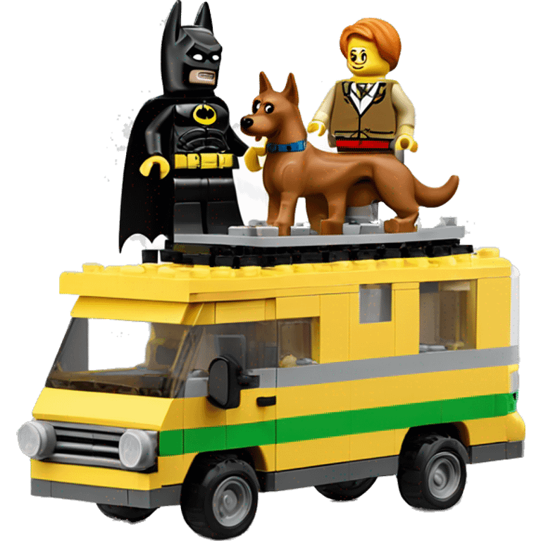 Lego Batman and Scooby 1865 caravan  emoji