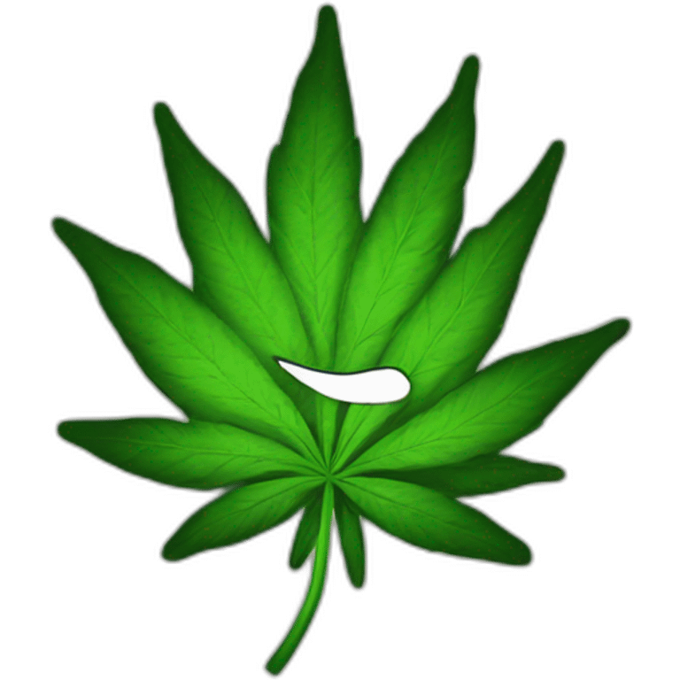 Smoking weed emoji