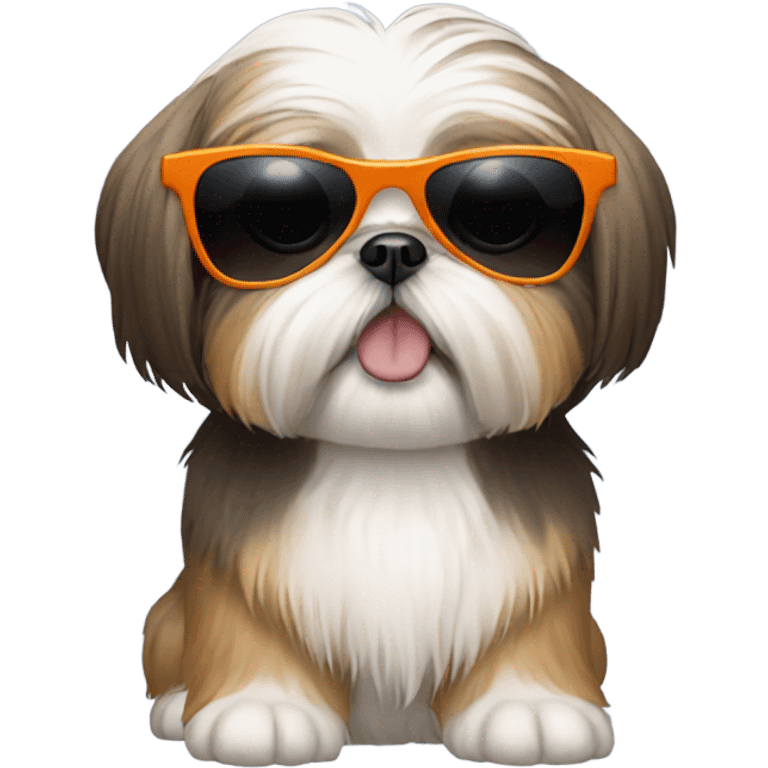 Shih tzu with sunglasses emoji