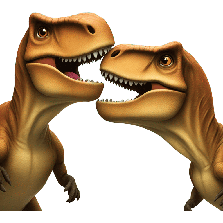 t rex kissing emoji