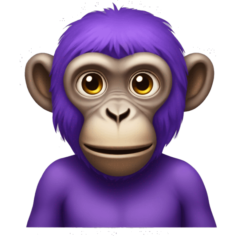 Purple monkey emoji