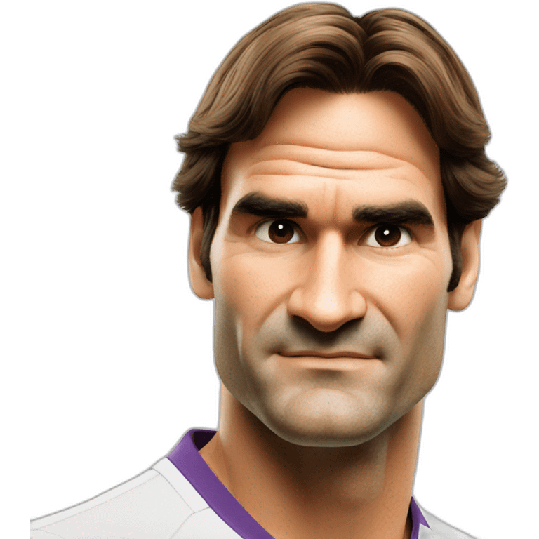 Roger Federer face emoji