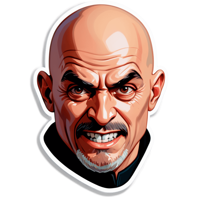 Bald man with a mohack emoji