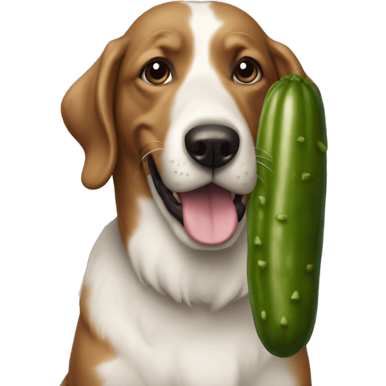 Pickle dog emoji