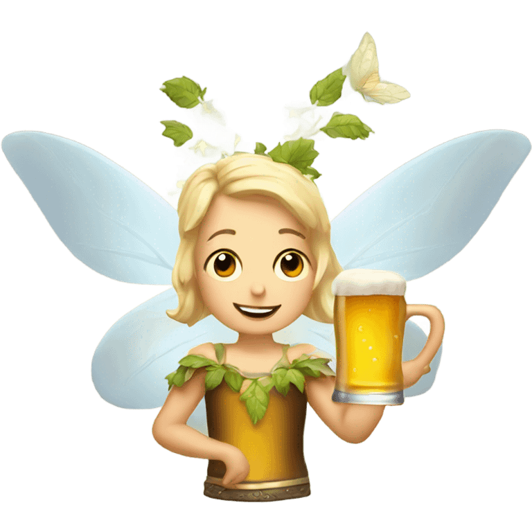 Beer fairy emoji