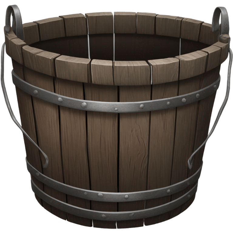 wooden bucket emoji