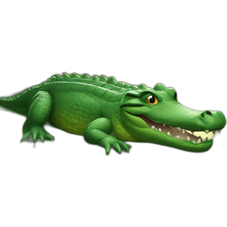 alligator in swamp emoji