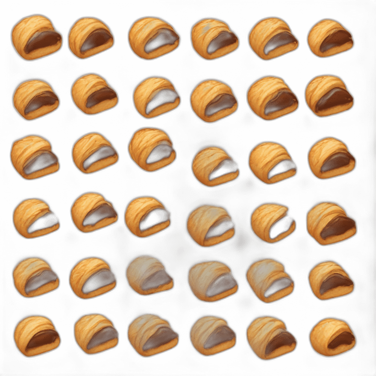 croisant with chocolat emoji