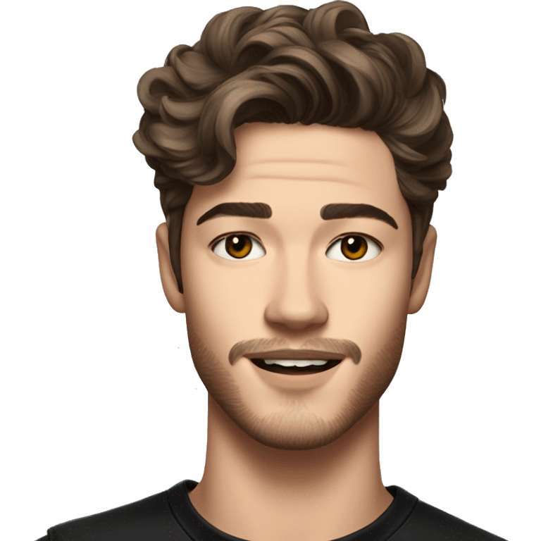 Francisco lachowski with facial hair emoji