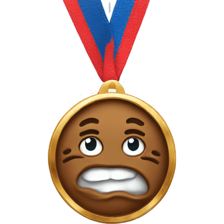 poop emoji olympic medal emoji