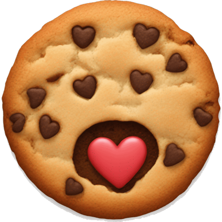 cookie and heart emoji