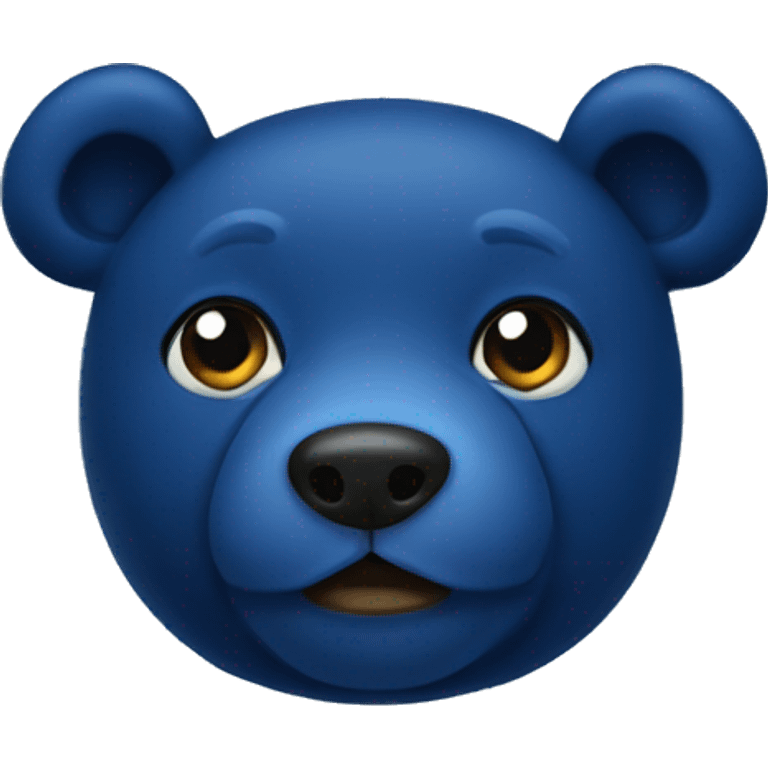 Dark blue teddy bear emoji