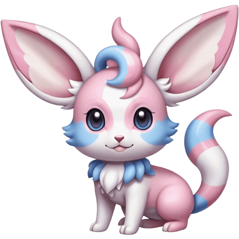 Colorful Sylveon-Espurr-Minccino-hybrid emoji