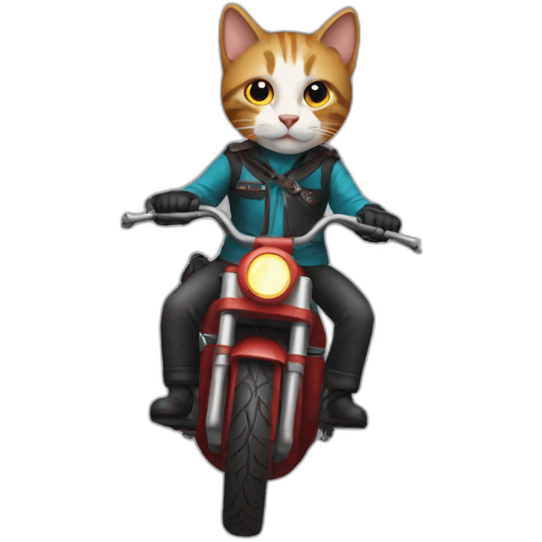 cat rider emoji