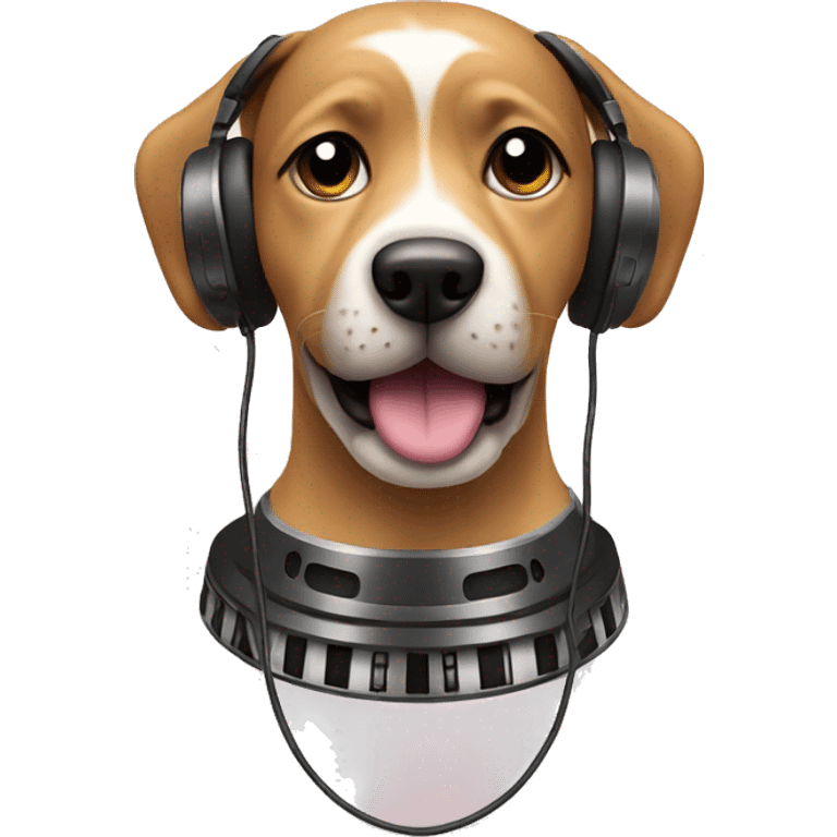 Dog djing  emoji