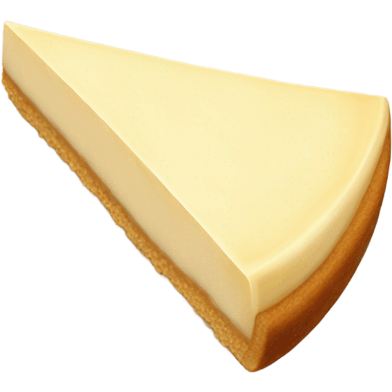 Plain cheesecake slice  emoji