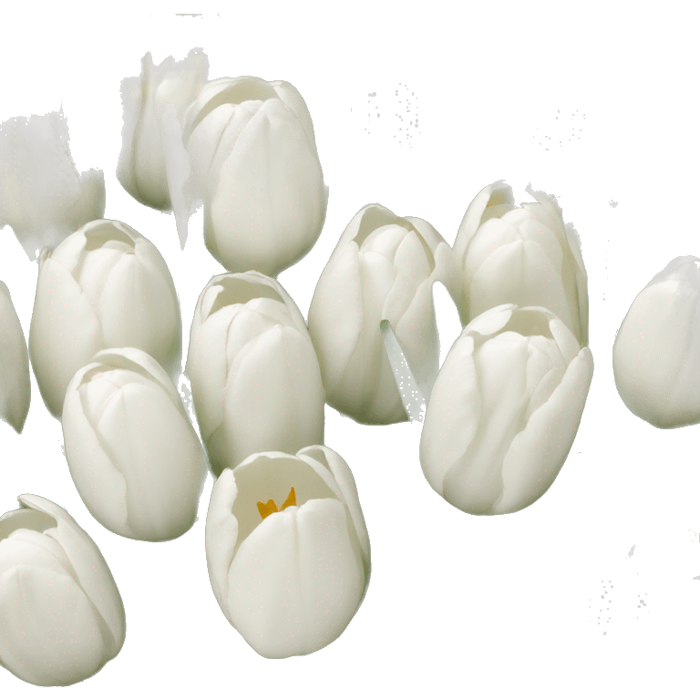 white tulips  emoji