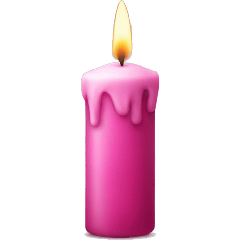 pink candle emoji