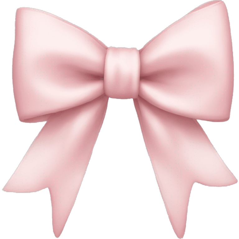 pale pink bow emoji