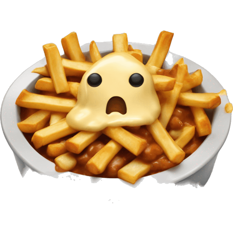 Poutine mange uune poutine emoji