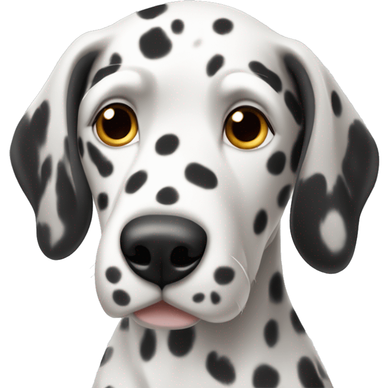 Dalmatian with long hair emoji