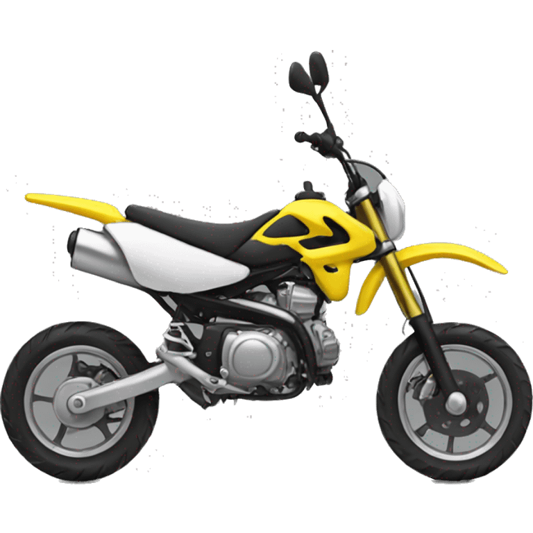 Yellow pitbike  emoji